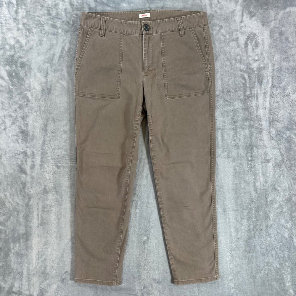 J.Crew Stretch Chino Pants Womens Size 8 Brown Utility Pants Casual